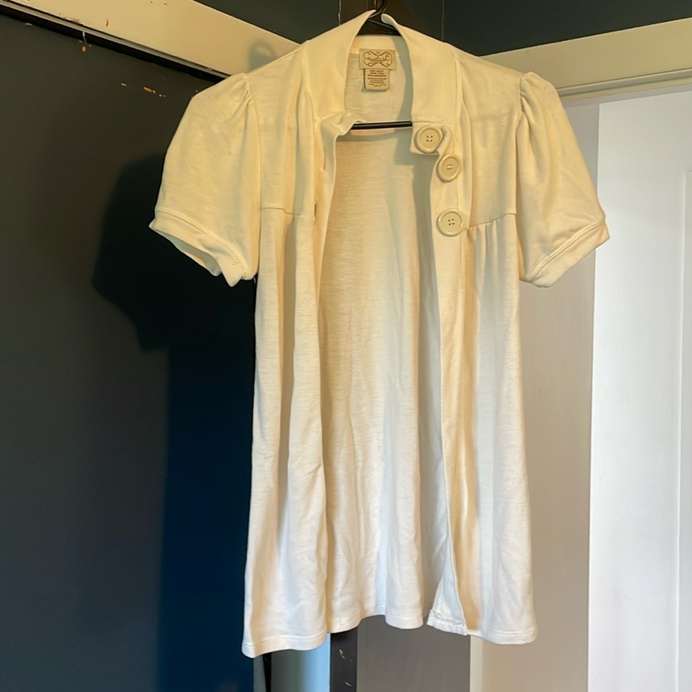 Cream cardigan small, 3 buttons